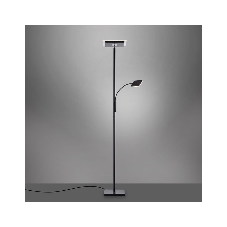 Leuchten Direkt 11710-18 - Φωτιστικό δαπέδου LED Dimmable HANS LED/21,5W/230V + LED/4W
