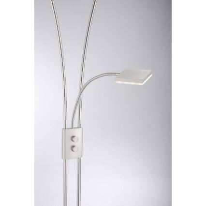 Leuchten Direkt 11776-55 - LED Dimmable λάμπα δαπέδου HELIA LED/16,8W/230V + 2xLED/3,8W