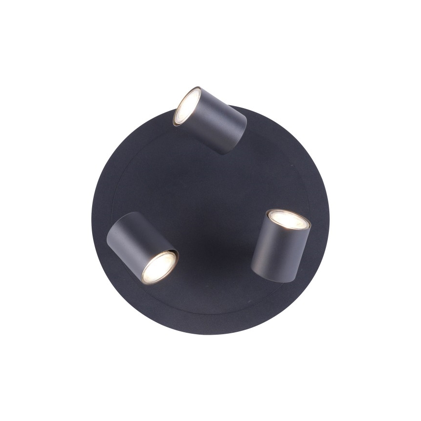 Leuchten Direkt 11943-13 - LED Σποτ με 3 φώτα TARIK 3xGU10/5W/230V ανθρακί
