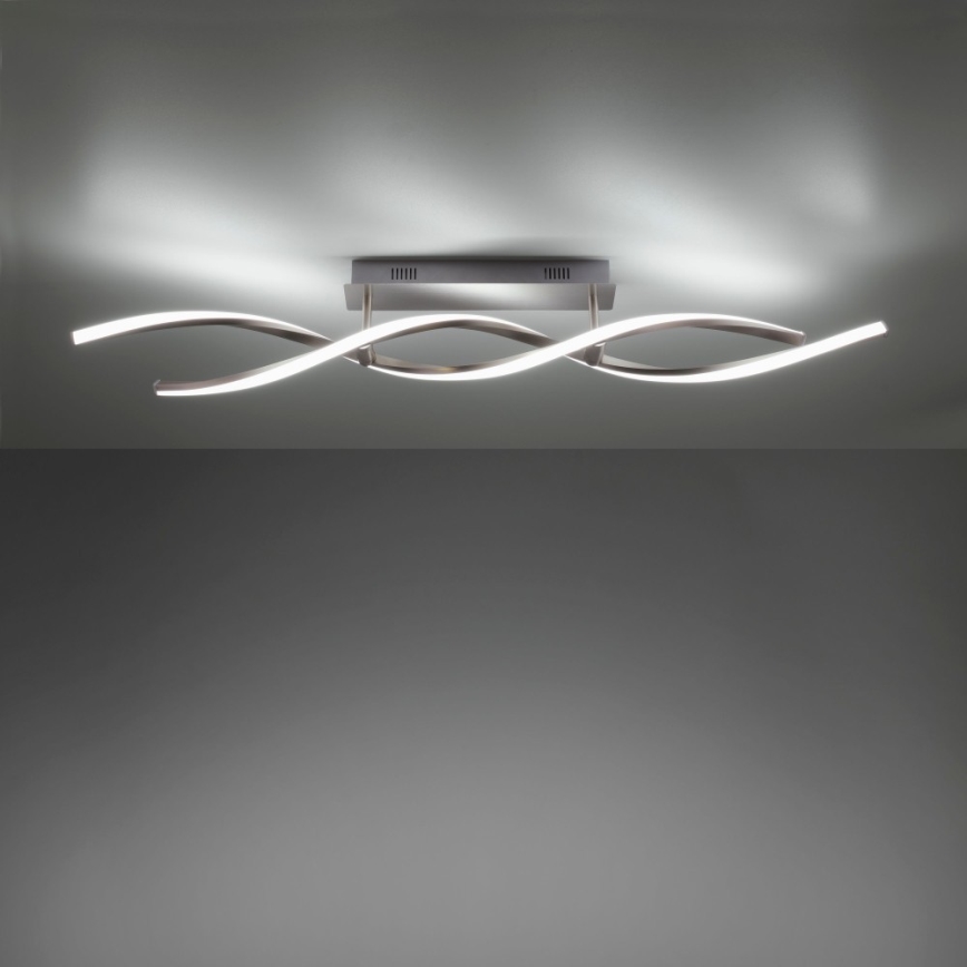 Leuchten Direkt 11993-55 - LED RGB Dimmable πλαφονιέρα πολύφωτο SWING 2xLED/8,5W/230V 2700-5000K + τηλεχειριστήριο