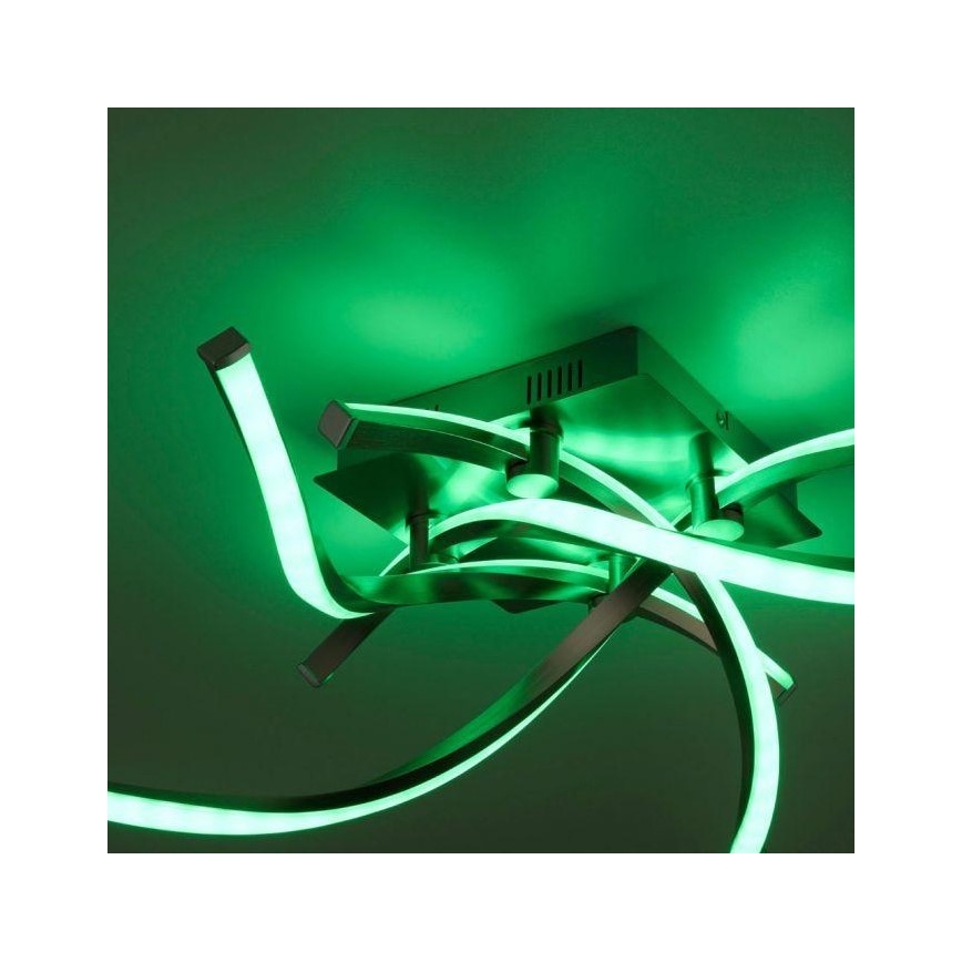 Leuchten Direkt 11995-55 - LED RGB Dimmable πλαφονιέρα πολύφωτο SWING LED/24,4W/230V 2700-5000K + τηλεχειριστήριο