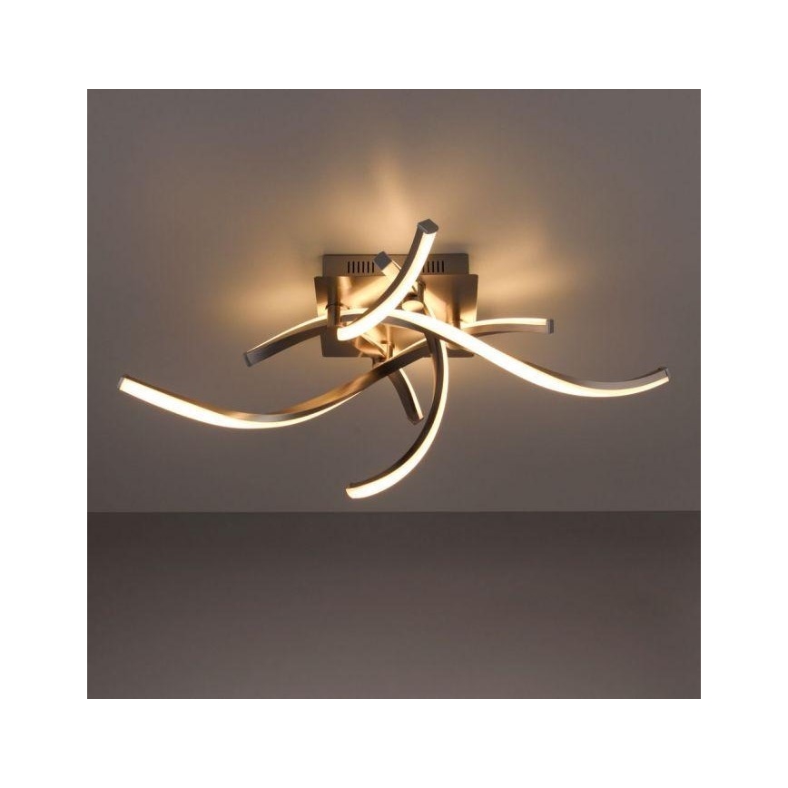 Leuchten Direkt 11995-55 - LED RGB Dimmable πλαφονιέρα πολύφωτο SWING LED/24,4W/230V 2700-5000K + τηλεχειριστήριο