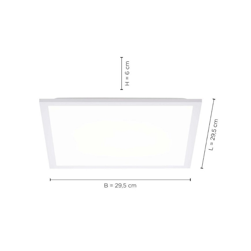 Leuchten Direkt 12200-16 - LED Φωτιστικό οροφής FLAT LED/17W/230V
