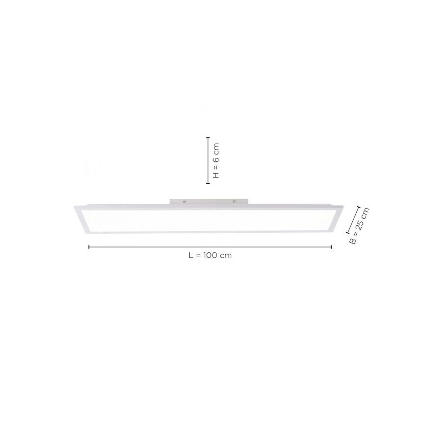 Leuchten Direkt 12204-16 - Φωτιστικό οροφής LED FLAT LED/24W/230V