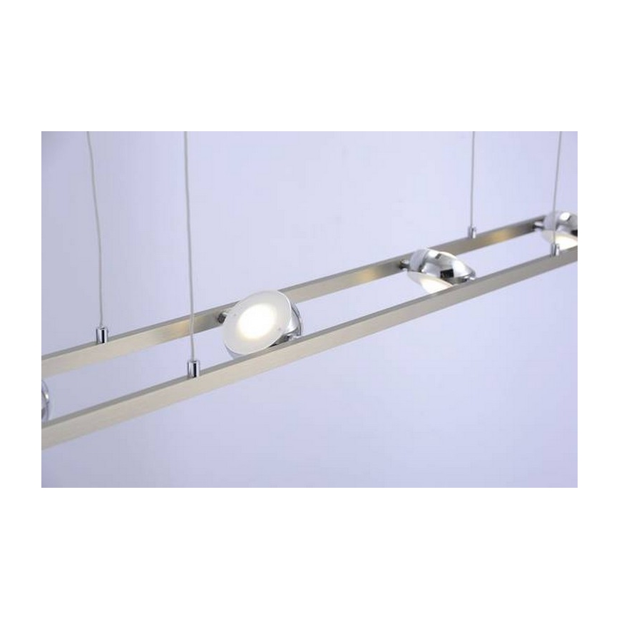 Leuchten Direkt 12470-55 - LED RGB Dimmable πολύφωτο ράγα OPTI 8xLED/3W/230V + τηλεχειριστήριο