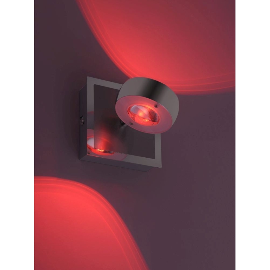 Leuchten Direkt 12471-55 -LED RGBW Dimmable σποτ τοίχου OPTI LED/6W/230V 2700-5000K + τηλεχειριστήριο