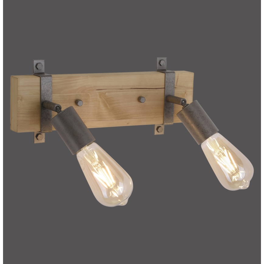 Leuchten Direkt 13472-79 - Προβολέας τοίχου SLAT 2xE27/40W/230V