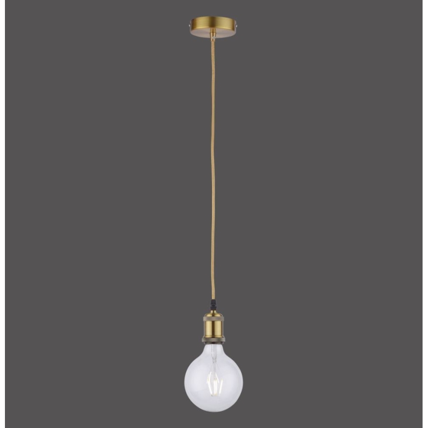 Leuchten Direkt 13570-60 - Μονόφωτο φωτιστικό οροφής DIY 1xE27/60W/230V ορείχαλκος