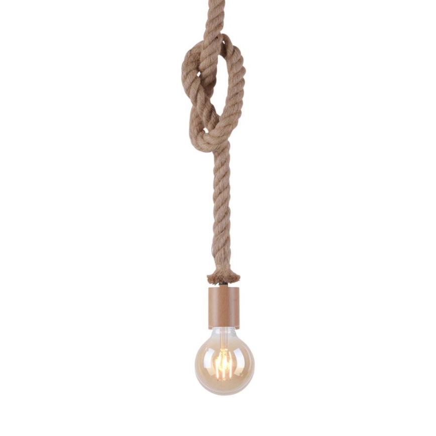Leuchten Direkt 13572-79 - Μονόφωτο φωτιστικό οροφής  DIY 1xE27/10W/230V καφέ
