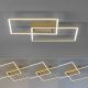 Leuchten Direkt 14018-60- Πλαφονιέρα οροφής LED ντιμαριζόμενη IVEN 2xLED/15W/230V 2700-5000K gold + τηλεχειριστήριο