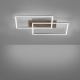 Leuchten Direkt 14018-78 - LED Dimmable φωτιστικό οροφής IVEN 2xLED/15W/230V δρυς + τηλεχειριστήριο