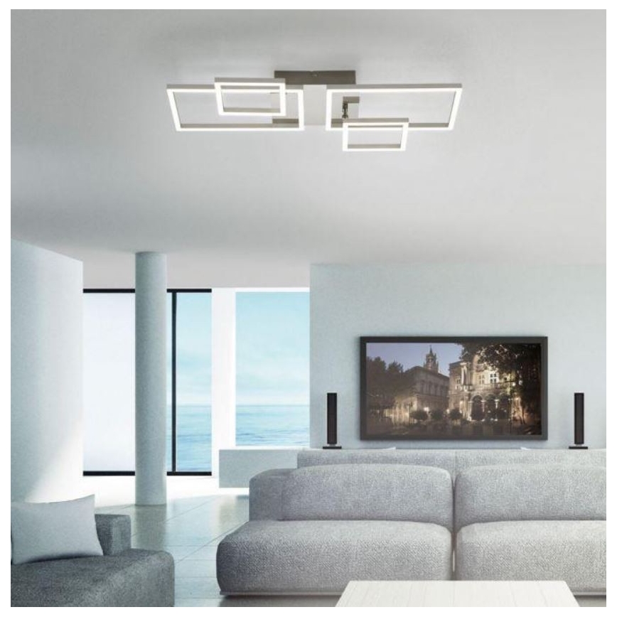Leuchten Direkt 14030-55 - LED Πλαφονιέρα πολύφωτο IVEN 2xLED/12W/230V + 2xLED/5,5W