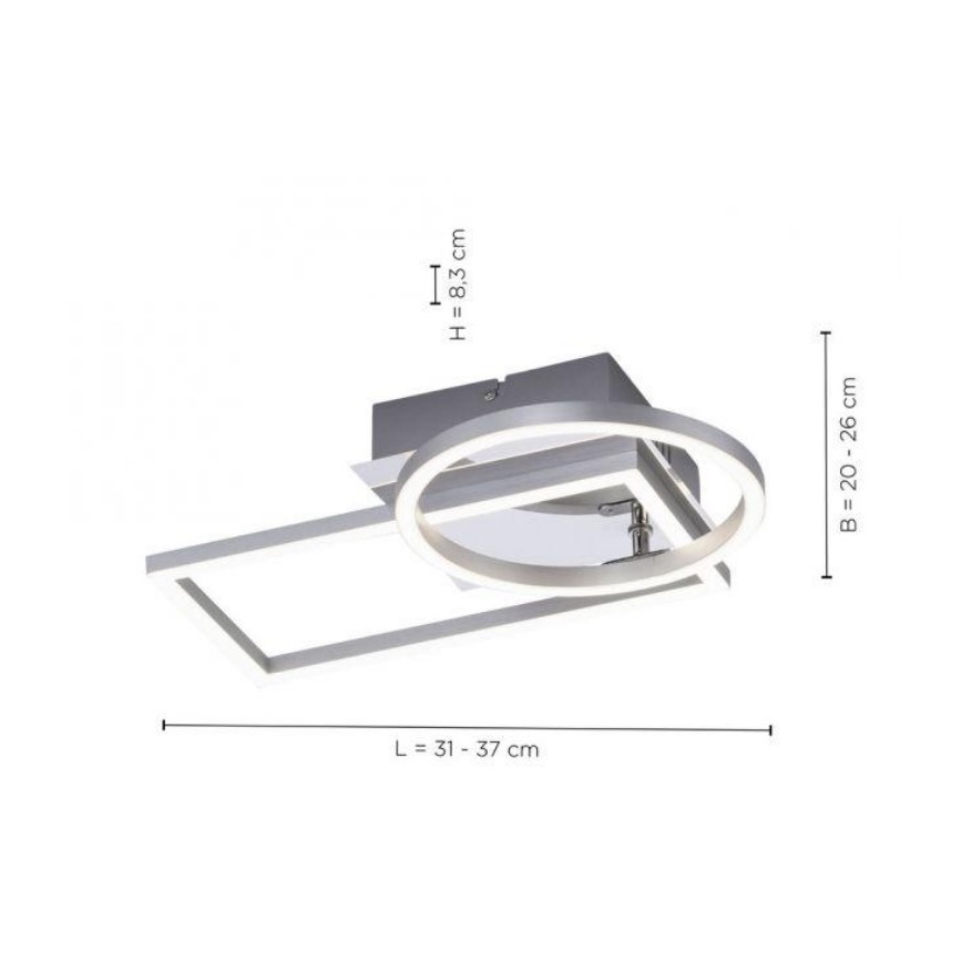 Leuchten Direkt 14031-55 - LED Φωτιστικό οροφής IVEN LED/18W/230V