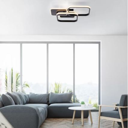 Leuchten Direkt 14117-18 - Φωτιστικό οροφής LED SEVENT LED/36W/230V μαύρο