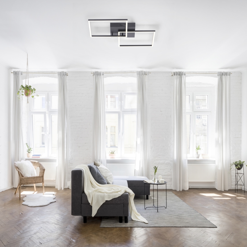 Leuchten Direkt 14141-18 - Φως οροφής dimmer LED IVEN 2xLED/13,5W/230V + τηλεχειριστήριο