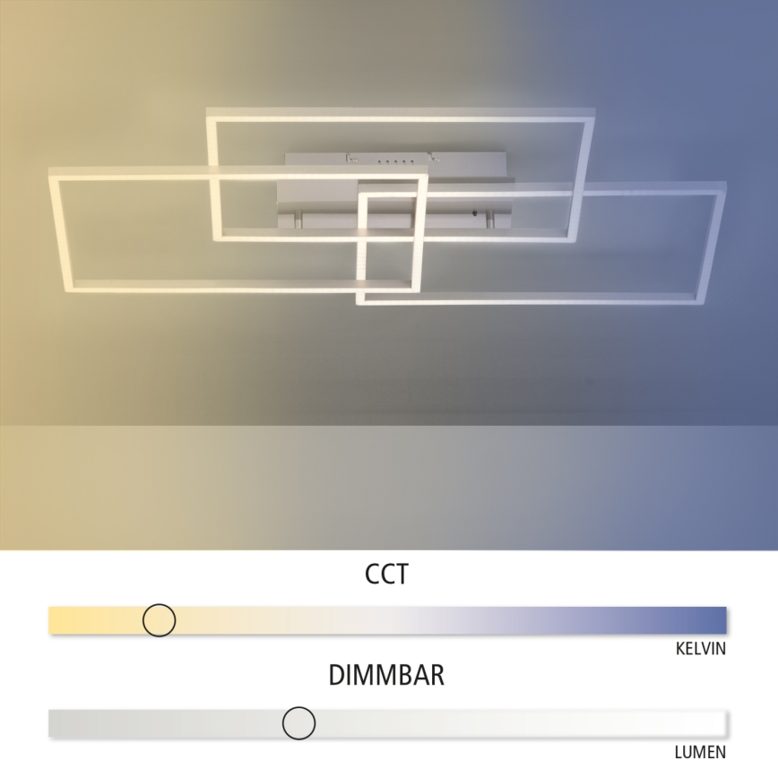 Leuchten Direkt 14150-55 - Φως οροφής dimmer LED IVEN 3xLED/13W/230V + τηλεχειριστήριο