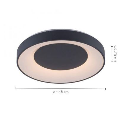 Leuchten Direkt 14346-18 - LED RGB Dimmable φωτιστικό ANIKA LED/26.5W/230V + RC