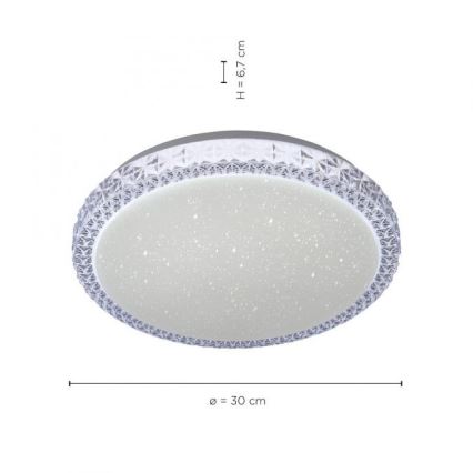 Leuchten Direkt 14370-00 - LED Dimmable φωτιστικό οροφής FRIDA LED/12W/230V