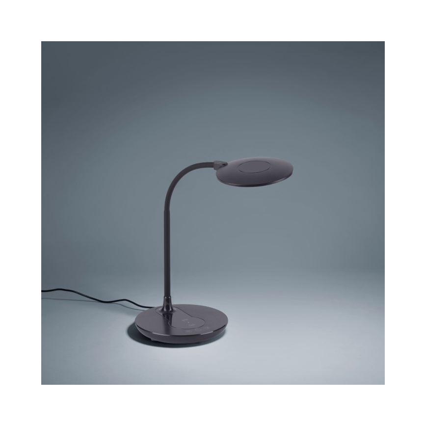 Leuchten Direkt 14416-18 - LED Dimmable επιτραπέζια λάμπα αφής με ασύρματη φόρτιση ASTRID LED/5W/230V 3000/4000/5500K + USB