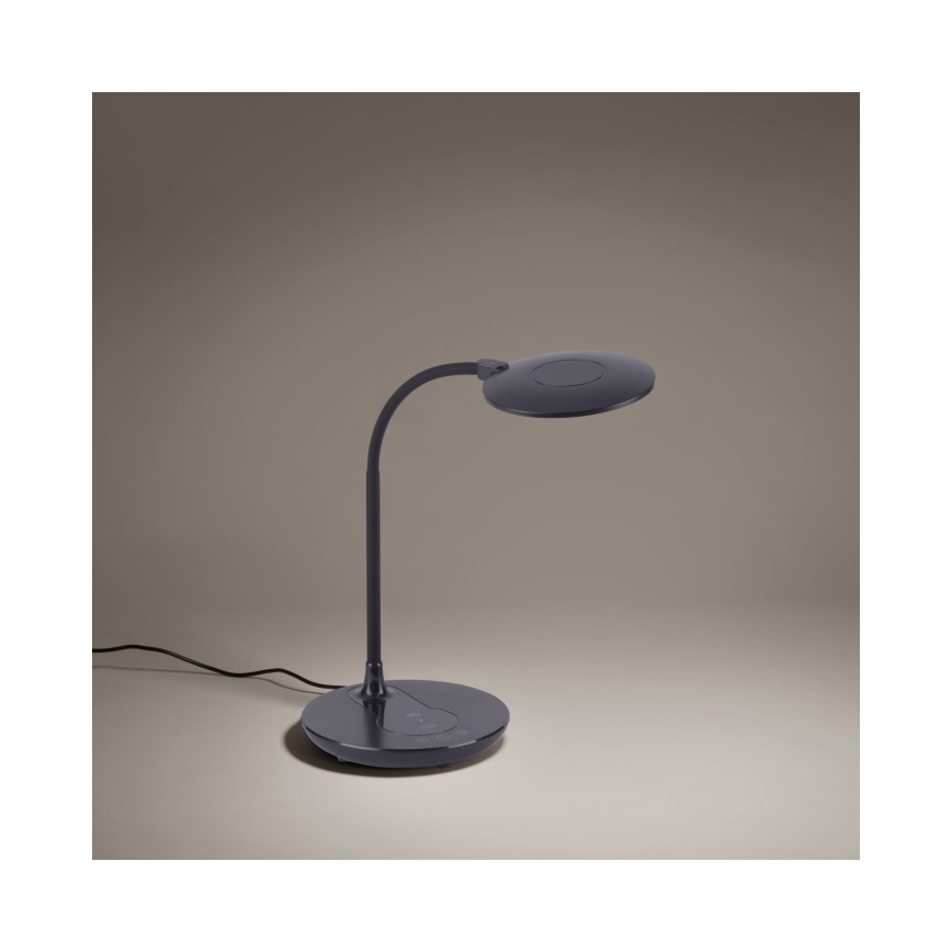 Leuchten Direkt 14416-18 - LED Dimmable επιτραπέζια λάμπα αφής με ασύρματη φόρτιση ASTRID LED/5W/230V 3000/4000/5500K + USB