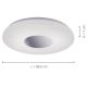 Leuchten Direkt 14422-17 - Φωτιστικό οροφής LED μπάνιου με αισθητήρα LAVINIA LED/18W/230V IP44