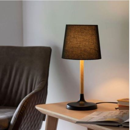 Leuchten Direkt 14423-18 - Επιτραπέζια λάμπα NIMA 1xE14/40W/230V μαύρο