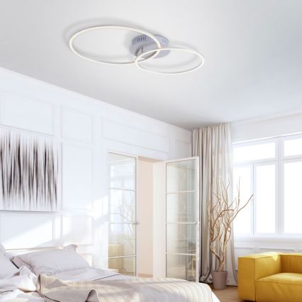 Leuchten Direkt 14537-55 - Φωτιστικό οροφής dimmer LED IVANKA LED/14W/230V + LED/12W