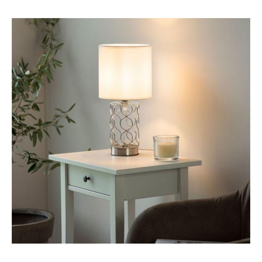 Leuchten Direkt 14615-55 - Επιτραπέζια λάμπα DEVA 1xE14/40W/230V ματ χρώμιο