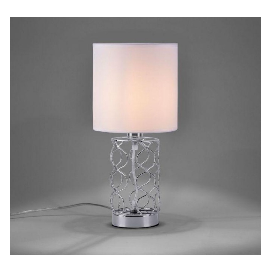 Leuchten Direkt 14615-55 - Επιτραπέζια λάμπα DEVA 1xE14/40W/230V ματ χρώμιο