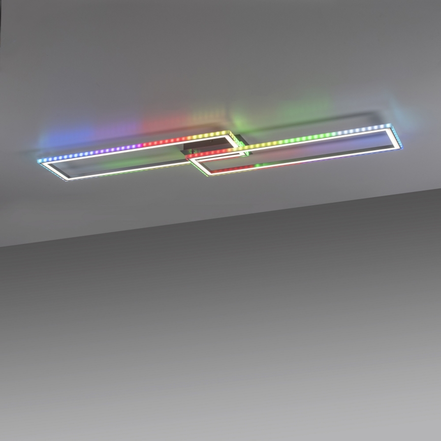 Leuchten Direkt 14635-55 - Ρυθμιζόμενο φωτιστικό οροφής LED RGB FELIX LED/34,5W/230V με τηλεχειριστήριο