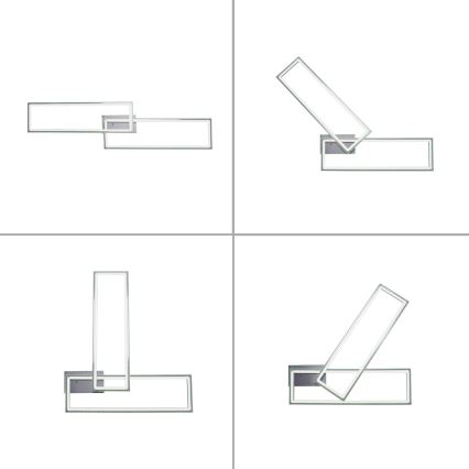 Leuchten Direkt 14635-55 - Ρυθμιζόμενο φωτιστικό οροφής LED RGB FELIX LED/34,5W/230V με τηλεχειριστήριο