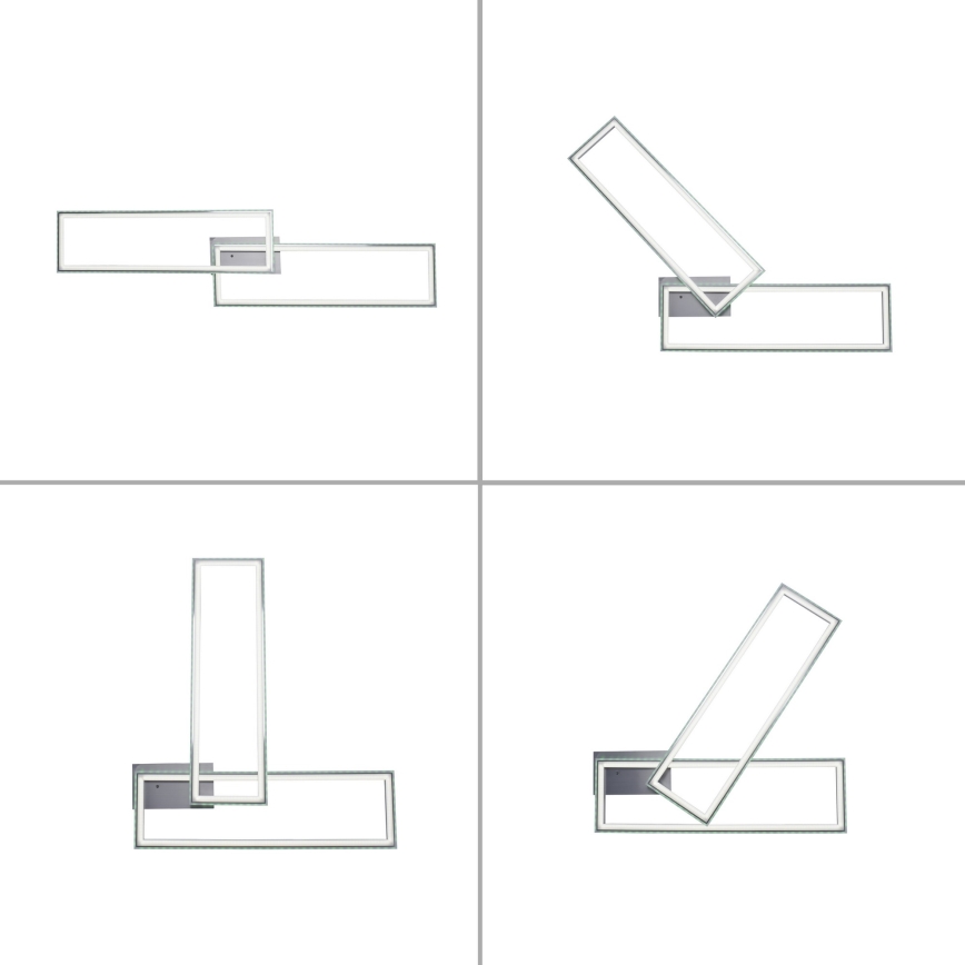 Leuchten Direkt 14635-55 - Ρυθμιζόμενο φωτιστικό οροφής LED RGB FELIX LED/34,5W/230V με τηλεχειριστήριο