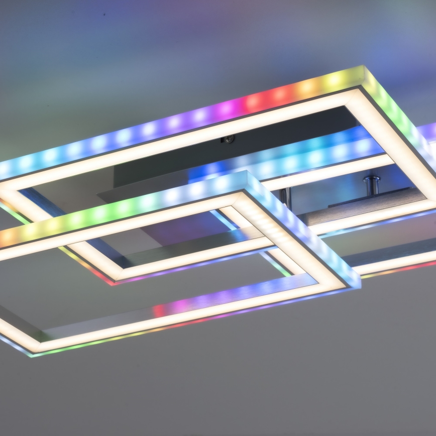Leuchten Direkt 14636-55 - Φωτιστικό οροφής LED RGB Dimmable FELIX LED/35W/230V + τηλεχειριστήριο