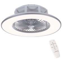 Leuchten Direkt 14646-55 - LED Φωτιστικό οροφής dimmable με ανεμιστήρα MICHAEL LED/29W/230V + τηλεχειριστήριο