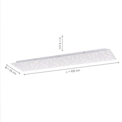 Leuchten Direkt 14672-55 - LED Dimmable φωτιστικό οροφής SPARKLE LED/18W/230V 2700-5000K + τηλεχειριστήριο