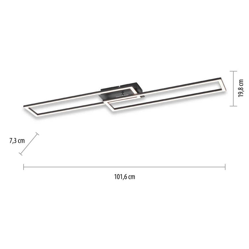 Leuchten Direkt 14691-18 - Ρυθμιζόμενο LED οροφής φωτιστικό IVEN LED/36W/230V