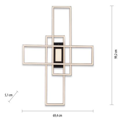 Leuchten Direkt 14693-18 - LED Dimmable φωτιστικό οροφής ASMIN LED/48W/230V