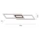 Leuchten Direkt 14694-18 - Φωτιστικό οροφής LED ASMIN LED/48W/230V