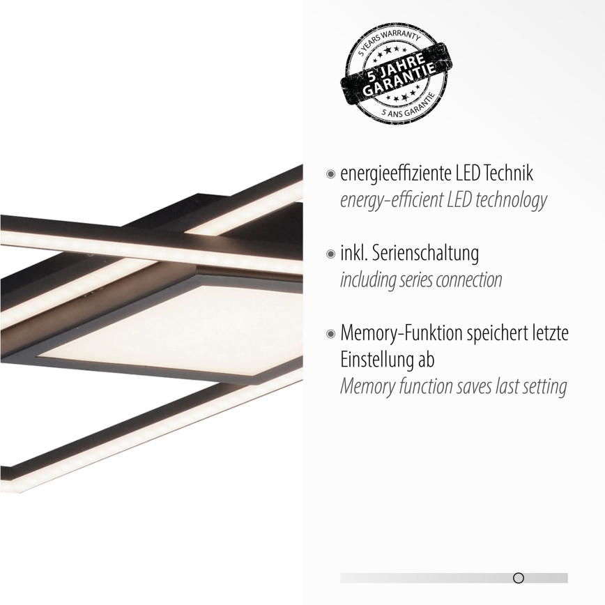 Leuchten Direkt 14695-18 - Φωτιστικό οροφής LED ASMIN LED/48W/230V