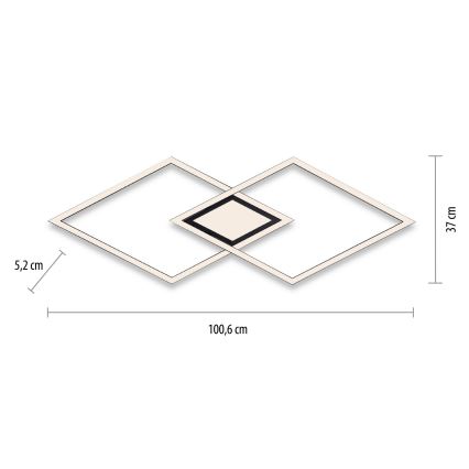 Leuchten Direkt 14695-18 - Φωτιστικό οροφής LED ASMIN LED/48W/230V