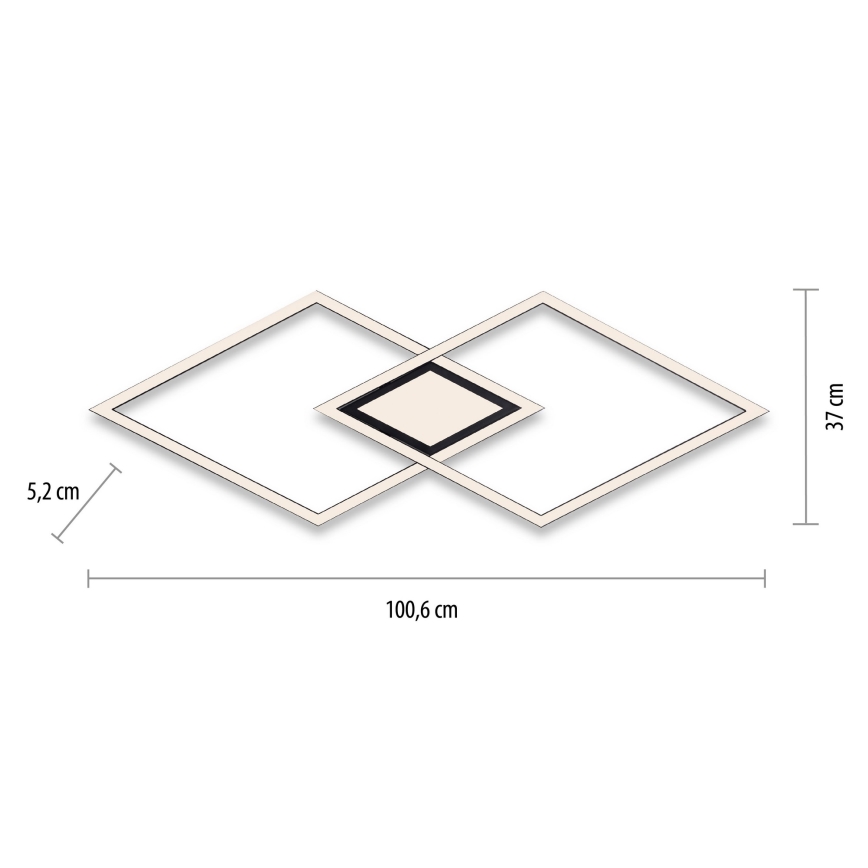 Leuchten Direkt 14695-18 - Φωτιστικό οροφής LED ASMIN LED/48W/230V