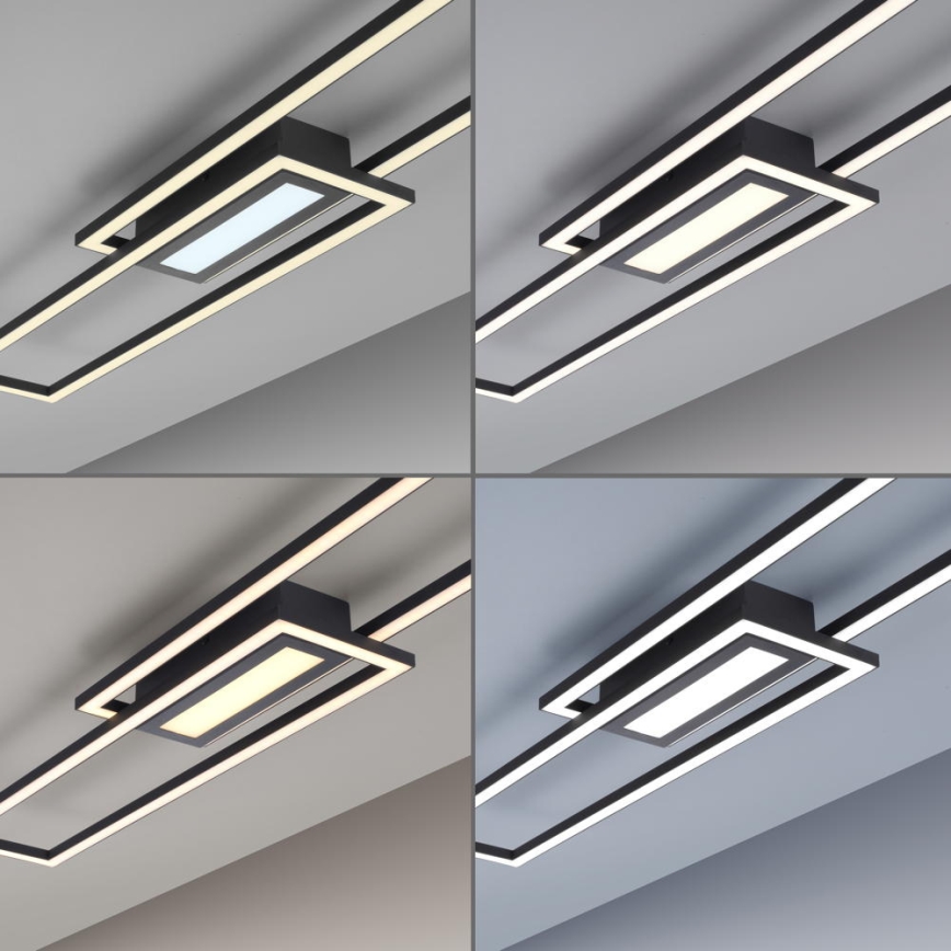 Leuchten Direkt 14696-18 -  LED Dimmable κρεμαστό φωτιστικό οροφής ASMIN LED/45W/230V μαύρο