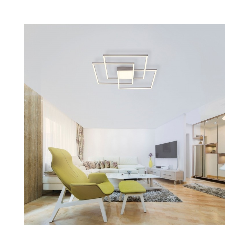 Leuchten Direkt 14713-55 - LED Dimmable πλαφονιέρα οροφής ASMIN LED/45W/230V 3000-5000K + τηλεχειριστήριο