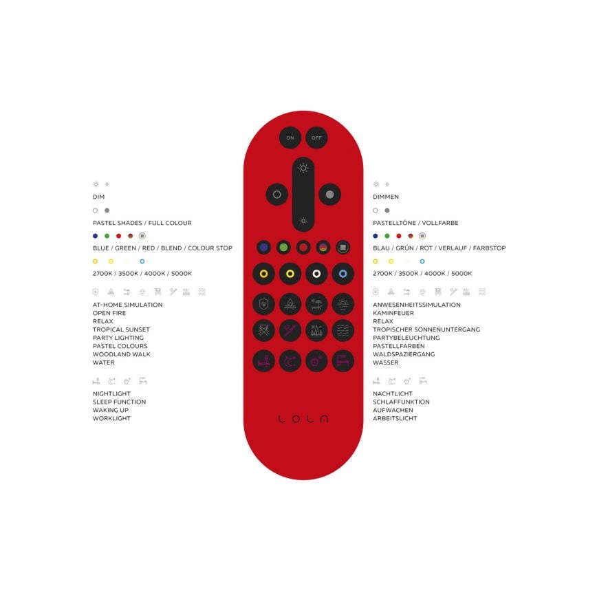 Leuchten Direkt 14743-16 - LED RGB Dimmable φωτιστικό οροφής JUPI LED/28W/230V Tuya 2700-5000K + τηλεχειριστήριο