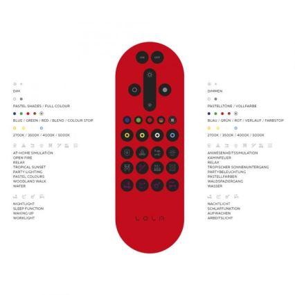 Leuchten Direkt 14744-16 - LED RGB Dimmable φωτιστικό οροφής JUPI LOLASMART LED/32W/230V + τηλεχειριστήριο