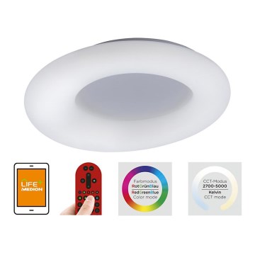Leuchten Direkt 14746-16 - Φως οροφής dimmer LED RGB LOLA LED/38W/230V Tuya + τηλεχειριστήριο