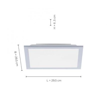 Leuchten Direkt 14750-21 - LED Φωτιστικό οροφής FLAT LED/12W/230V