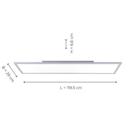 Leuchten Direkt 14753-21 - LED Πλαφονιέρα πάνελ FLAT LED/22W/230V