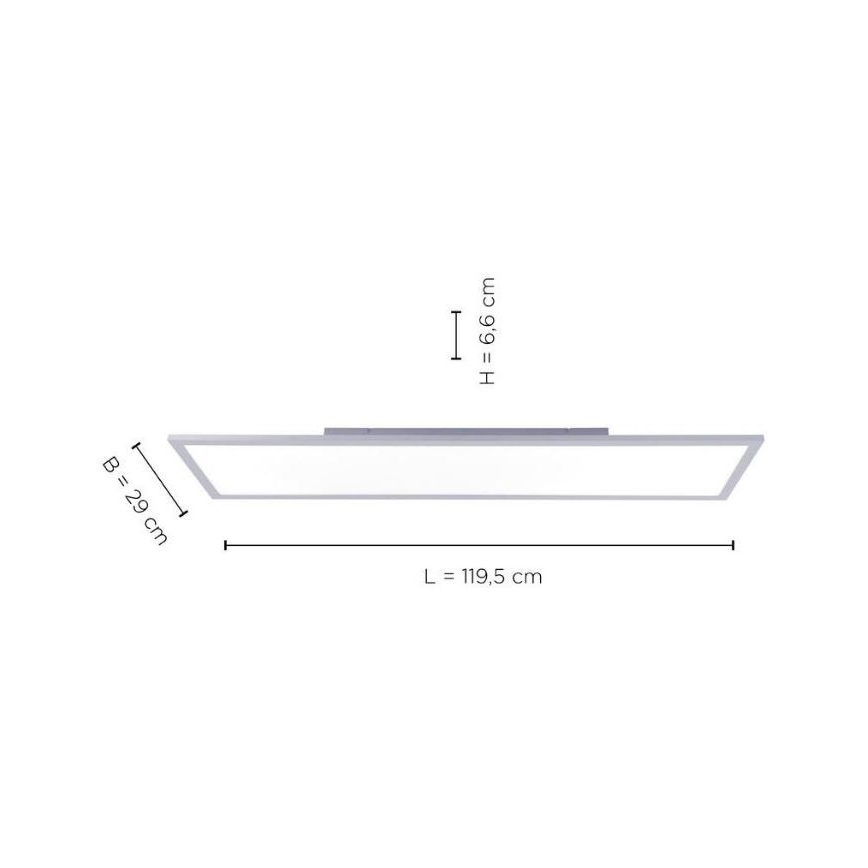 Leuchten Direkt 14753-21 - LED Πλαφονιέρα πάνελ FLAT LED/22W/230V