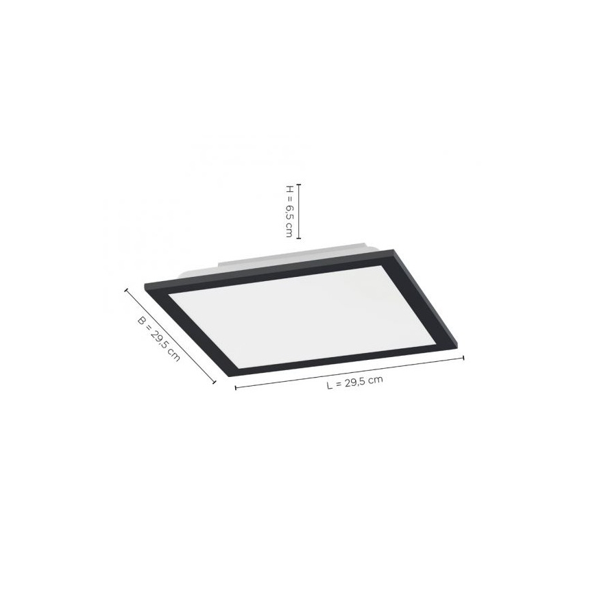 Leuchten Direkt 14754-18- LED ρυθμιζόμενο φωτιστικό οροφής FLAT LED/20W/230V 2700K-5000K + τηλεχειριστήριο